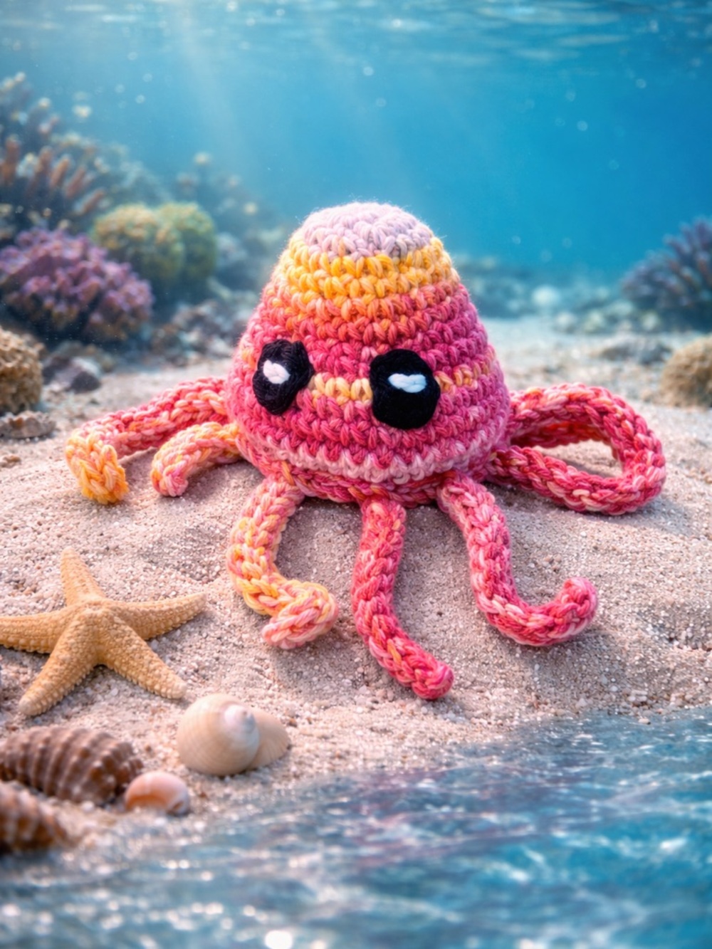 Handmade Crocheted Octopus Soap Saver 100% Cotton - Picture 8 of 16
